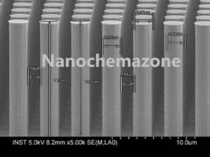 Silicon Nanowire on Silicon Wafer Substrate