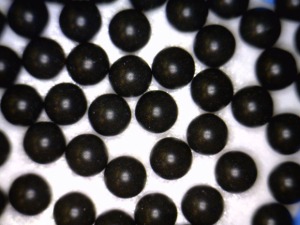 Black Cellulose Acetate Polymer Spheres - Large Plastic Beads ~1.3g/cc - 1.5mm to 3.5mm