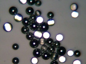 Retroreflective Aluminum-Coated Solid Barium Titanate Glass Microspheres ~4.5g/cc - 30-100um