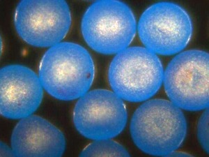 Blue Polyethylene Microspheres 1.08g/cc -10um to 600um (.60mm)