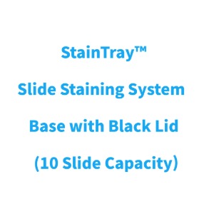 StainTray™ Slide Staining System - Base with Black Lid (10 Slide Capacity)