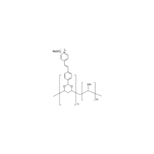 Poly(vinyl alcohol), N-methyl-4(4’-formylstyryl)pyridinium methosulfate acetal